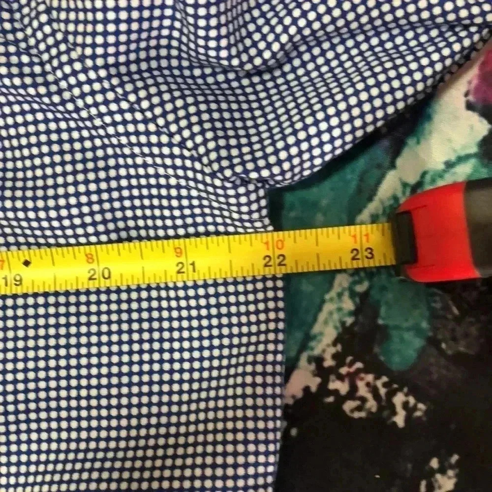 Bugatchi men’s dress shirt button up 17/34/35 blue and white - Picture 9 of 14